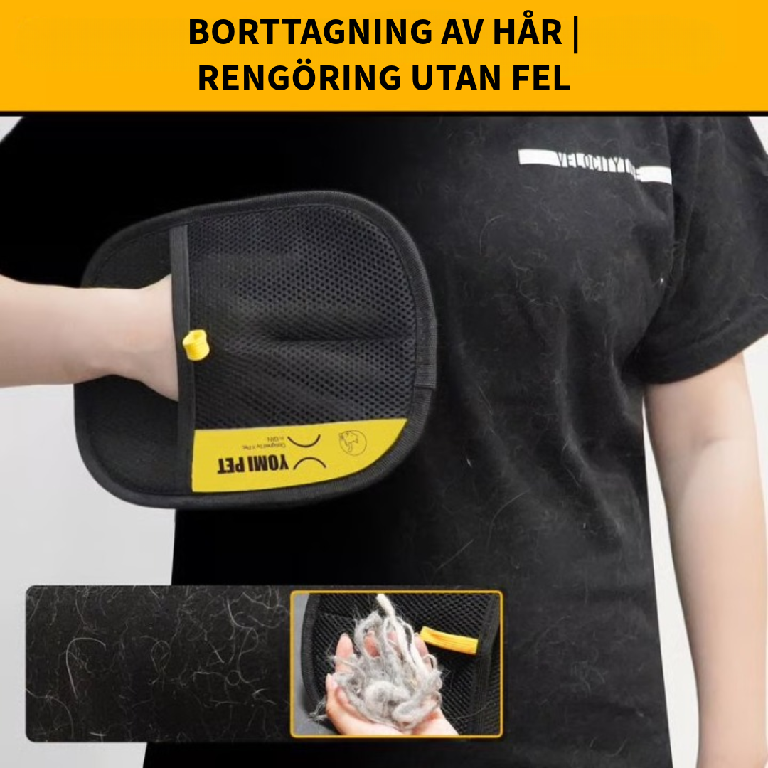 Elektrostatisk hårborttagningshandske