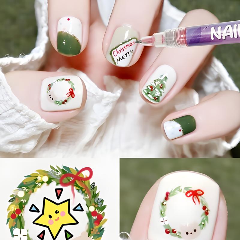 12 färger Nail Art Pen Set