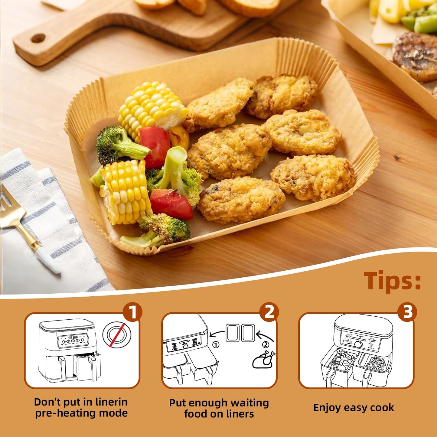 Bakplåtspapper Airfryer(200)
