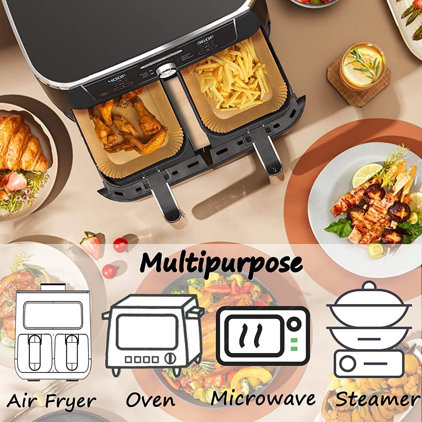 Bakplåtspapper Airfryer(200)