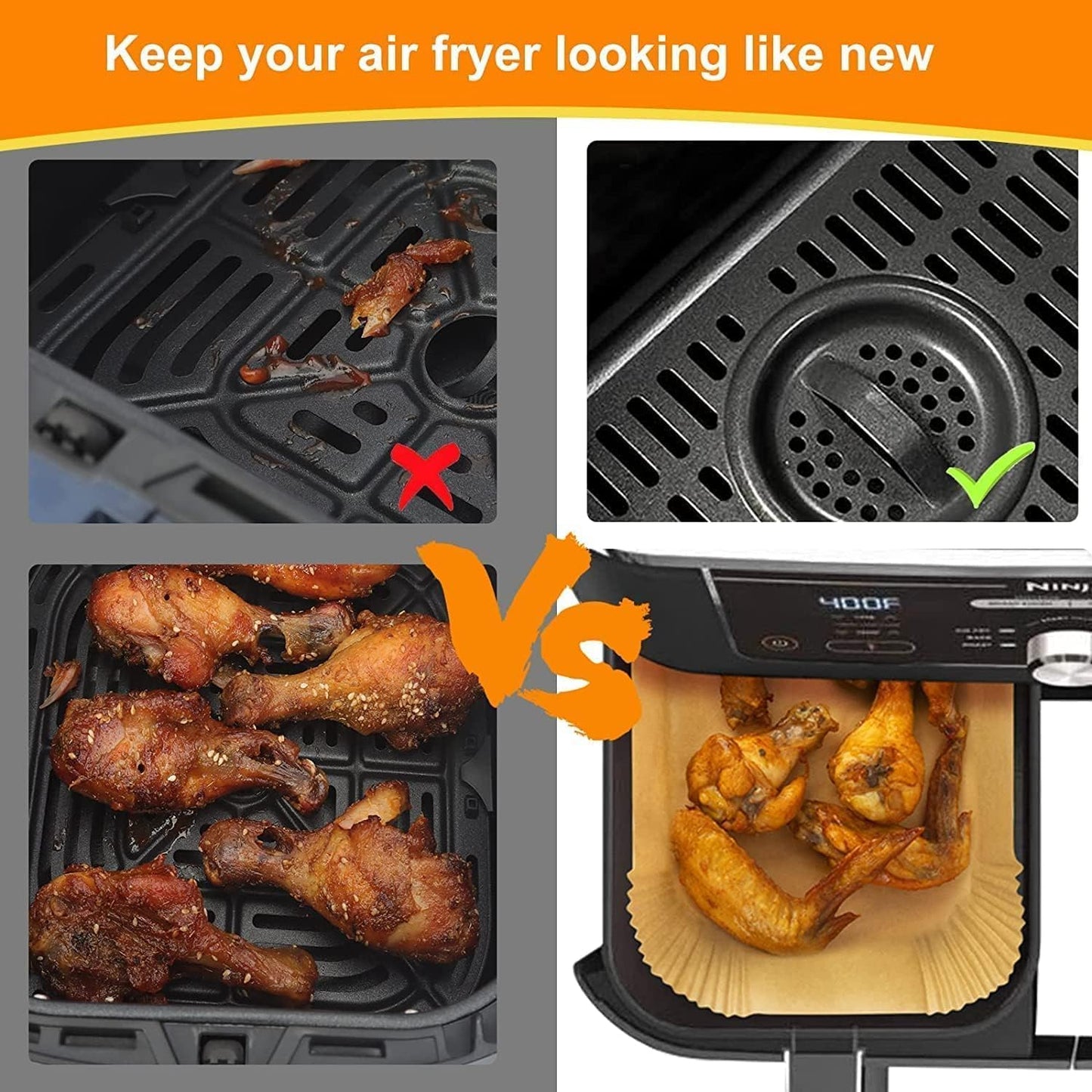 Bakplåtspapper Airfryer(200)