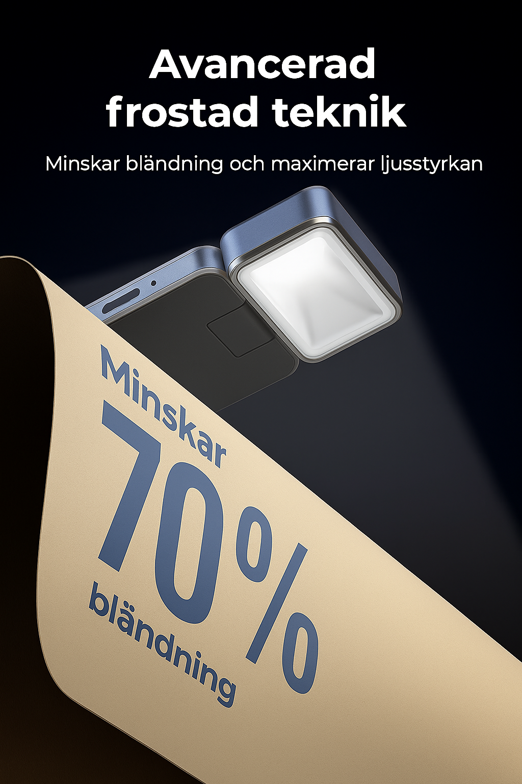 Klämbar läslampa
