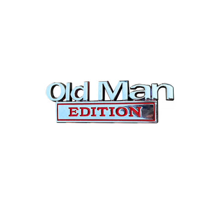 Old Man Edition Bil Emblem