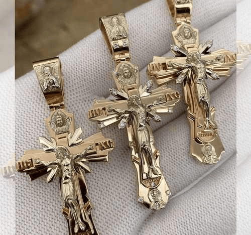 Helig Jesus krucifix hänge halsband