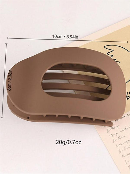 Enfärgade hårklämmor – 1 set (4 stycken)