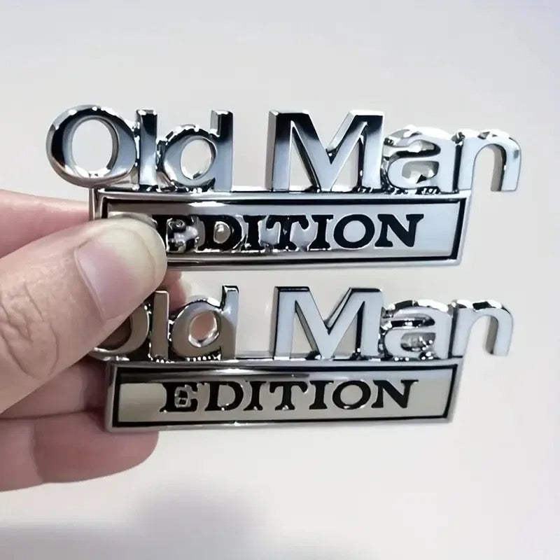 Old Man Edition Bil Emblem