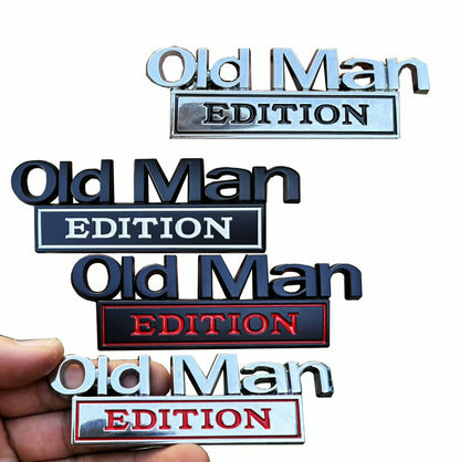Old Man Edition Bil Emblem